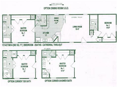 single wide mobile home floor plans  bedroom modern modular home