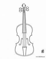 Violin Violon Instruments Colorir Hellokids Violino Geige Desenhos Ligne sketch template