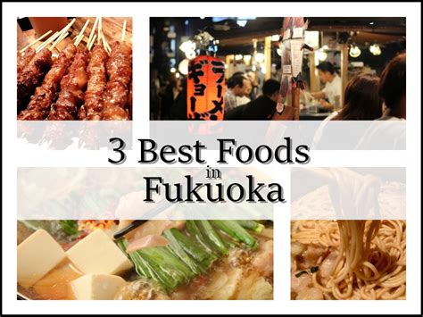 3 best foods in fukuoka