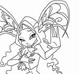 Winx Coloring Layla Pages sketch template