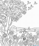 Niños Webdelmaestro árboles Adultos Tiernos Paisagem sketch template