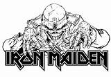 Iron Maiden Eddie Pages Colouring Posters sketch template