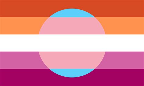Lesbian Flag With Trans Inset R Queervexillology