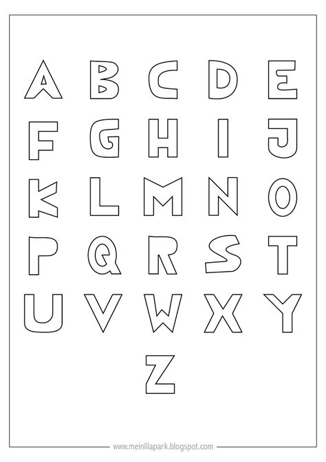 printable coloring alphabet letters ausdruckbares ausmal alphabet freebie