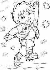 Diego Coloring Pages Go Kids Printable Sheets Cartoon Colouring Color Print Cartoons Choose Board Popular sketch template