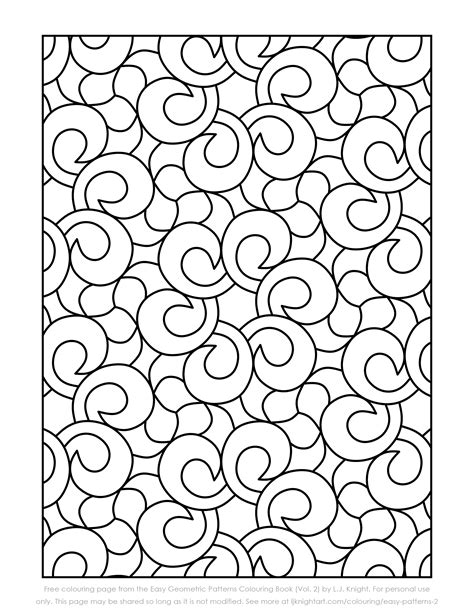 geometric  spiral design coloring pages