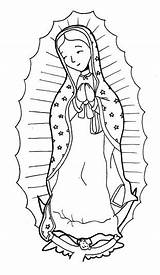 Guadalupe Virgen Coloring Pages Lady Kids La Dibujos Catholic Para Dibujo Mary Mother María Blessed Sheets Virgencita Crafts Colouring Caricatura sketch template