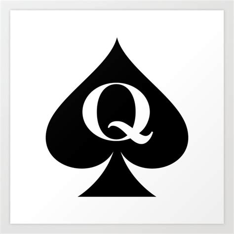 cuckold queen  spades  hotwife symbol art print