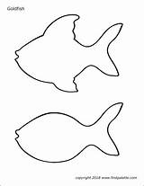 Goldfish Printable Template Fish Templates Coloring Pages Pattern Animal Felt Firstpalette Visit Stencil Printables Crafts sketch template