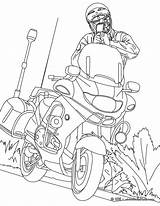 Police Coloring Motorcycle Pages Onlycoloringpages Sheets sketch template
