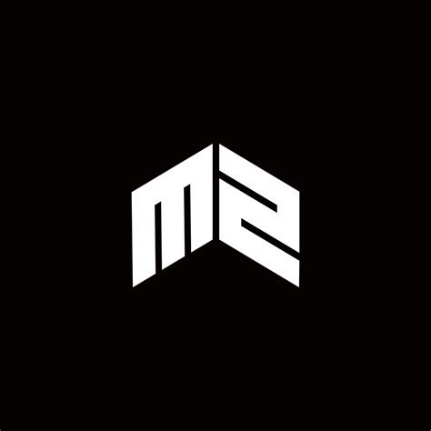 mz logo monogram modern design template  vector art  vecteezy