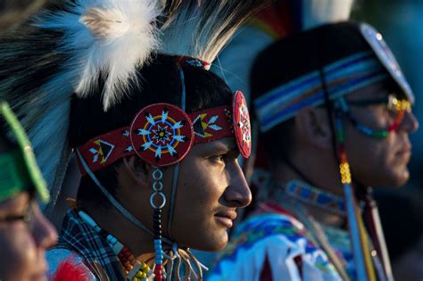 native americans gather  celebrate culture  montana