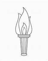 Liberty Statue Drawing Torch Template Crown Coloring Paintingvalley sketch template