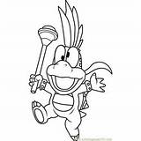 Coloring Pages Mario Lemmy Koopa Super Blooper Coloringpages101 Kids sketch template