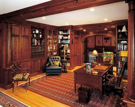 hand  walnut library  fireplace  gun cabinets