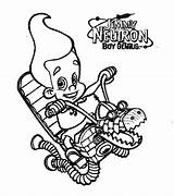 Neutron Jimmy Coloring Pages Sheets Cool Adventures Children Small Choose Board Coloringpagesfortoddlers sketch template