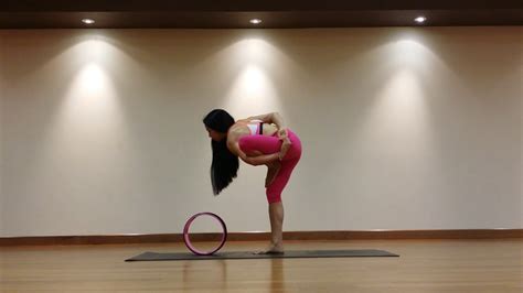 yoga asana flamingo pose youtube