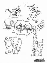 Coloring Safari Animals Pages African Wild Animal Printable Baby Drawing Kids Print Savanna Color Africa Getcolorings Anima Getdrawings Coloringbay Popular sketch template