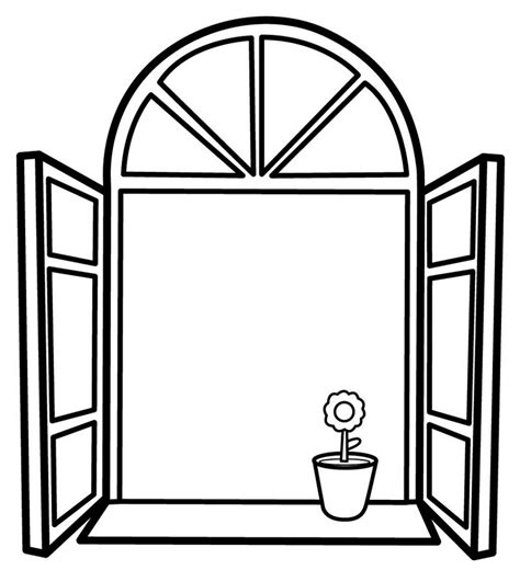 cozy window coloring pages  design ideas coloring pages