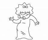 Simpsons Personnage Coloriages Anneaux Seigneur Enfants Kliesen sketch template