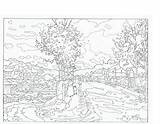 Monet Unknown sketch template