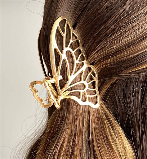 claw clip gold hair accessories hair claw hair clips etsy