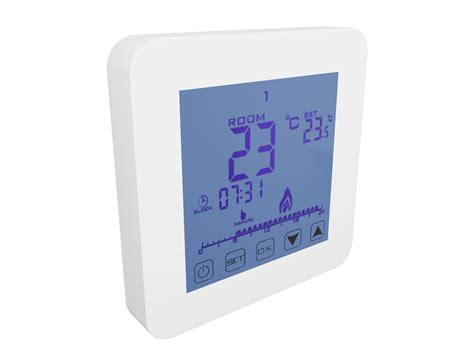 touch thermostat  room controller  white smart home ogrzewanie thermostats