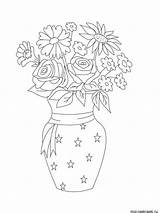 Coloring Vase Pages Printable Coloring4free 2021 Recommended Flower sketch template