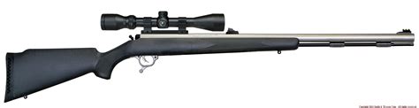 demo thompson center omega  muzzleloader  cal  barrel black composite natchez