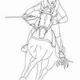 Jockey Pages Coloring Horse Getcolorings sketch template