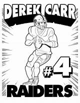 Raiders Nfl Vegas Rams Carr Derek sketch template