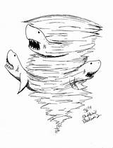 Sharknado Sketchdaily Movie Haven Either Seen Based Poster But sketch template