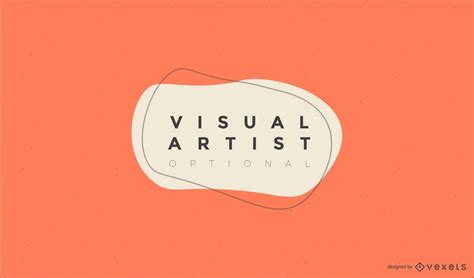 visual artist logo design vector