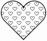 Coloring Hearts Pages Heart Valentine Printables Printable Color Colouring Kids Valentines Sheets Print Easy Small Activity Adults sketch template
