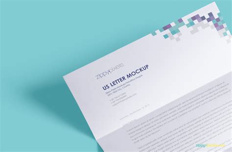 letter paper mock  zippypixels