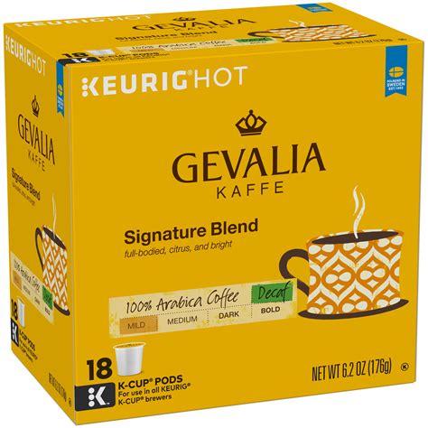 gevalia signature blend decaf  cup coffee pods decaffeinated  ct  oz box walmartcom
