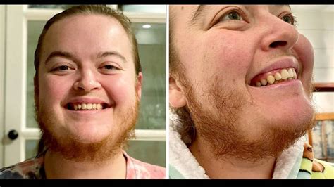 woman says she s free after ditching razor to let beard grow