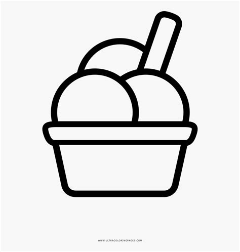 ice cream scoops coloring page vector graphics  transparent