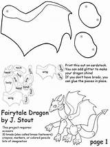 Dragons Puppets Puppet Atcs sketch template