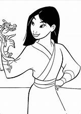 Mulan Coloring Pages sketch template