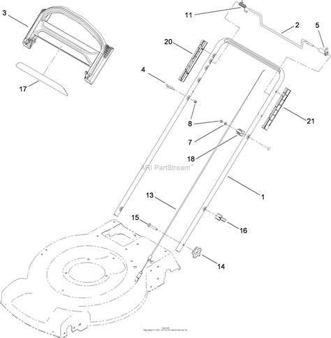 toro   recycler lawn mower  sn   parts diagram  upper