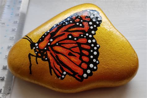 Monarch Butterfly On Gold Background