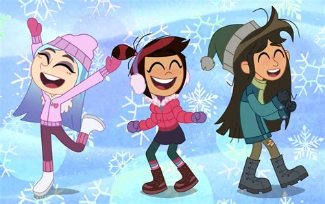 Molly And Her Friends Are Cheering In Winter Day By Deaf Machbot On