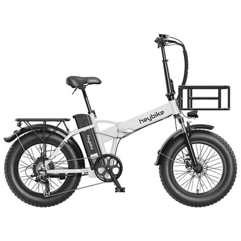 heybike mars white ebikefront basketx fat tire blue electric bike   motorv