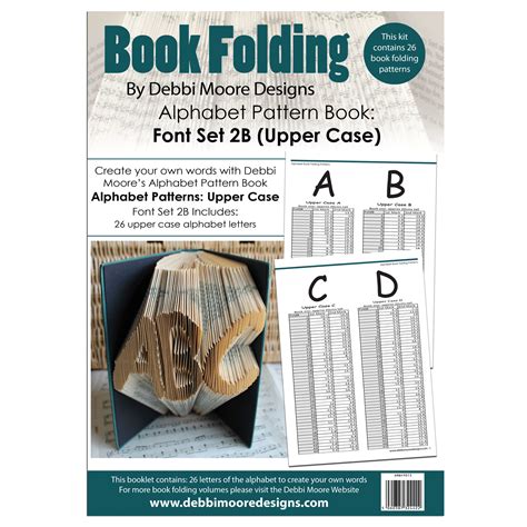 book folding alphabet pattern book set  upper case