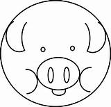 Pig Clipart Line Coloring Cliparts Zz Colouring Sheet Animal Book Library Clipartbest Portable Network Graphics sketch template