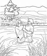 Coloring Pages Baptism Baptist John Clip Library Clipart Lds Primary sketch template