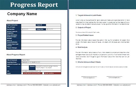 sales progress report  report templates