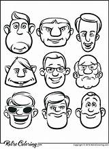 Coloring Face Pages Funny Silly Foghorn Leghorn Faces Getcolorings Color Two sketch template