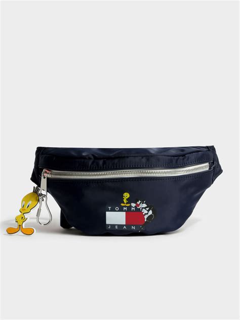 Tommy Jeans X Looney Tunes Bumbag In Twilight Navy Glue Store